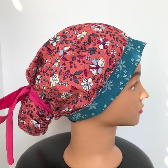 Scrub CAP/HAT *Reversible *Long Ties NWOT - Picture 4 of 15